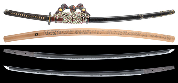 刀 無銘 綾小路 附 変塗鞘揃赤銅金具太刀拵 第55回重要刀剣 田野辺先生鞘書の販売