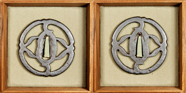 鍔 竹透鍔 無名 伝金山 特別保存刀装具鑑定書