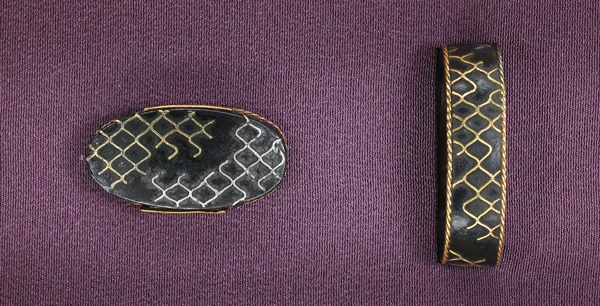 縁頭 無銘 加賀金工 破網図 特別保存刀装具鑑定書の販売