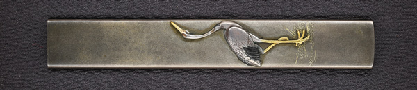 小柄 銘 明祥作 丹頂鶴図小柄 保存刀装具鑑定書の販売