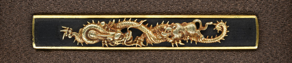 小柄 無銘 後藤(江戸前期) 龍虎図小柄 保存刀装具鑑定書の販売