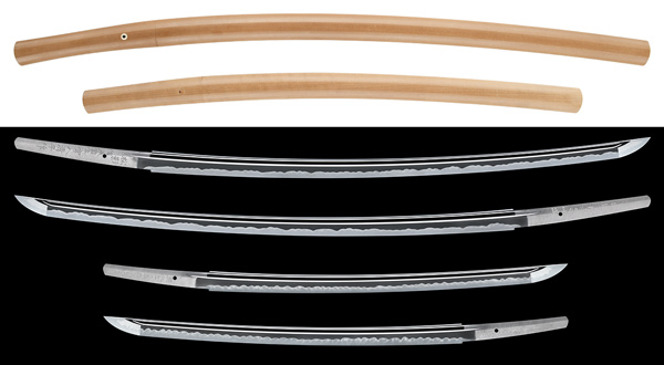 大小 太刀 松影信濃国住宮入清平作 昭和五十二二年二月日 / 脇差 松影宮入清平作 昭和五十五年八月日の販売