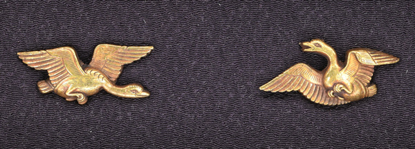 目貫 無銘 京金工 雁図目貫 保存刀装具鑑定書の販売