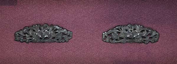 目貫 無銘 古美濃 秋草図目貫 特別保存刀装具鑑定書の販売