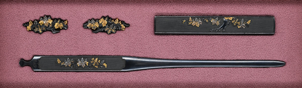 三所 無銘 後藤 桐樹図三所 保存刀装具鑑定書の販売