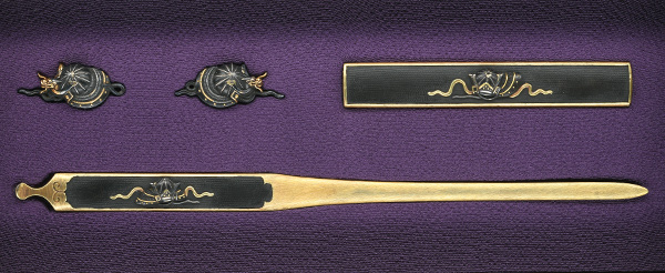 三所 無銘 京金工 兜図三所 保存刀装具鑑定書