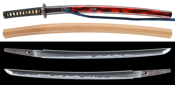 脇差 大和守源広信 附 腰刻変塗鞘脇差拵 保存刀剣鑑定書の販売