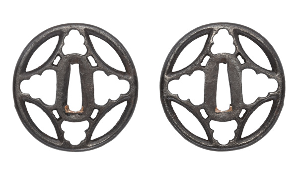 鍔 無銘 大野 糸巻透鍔 保存刀装具鑑定書の販売