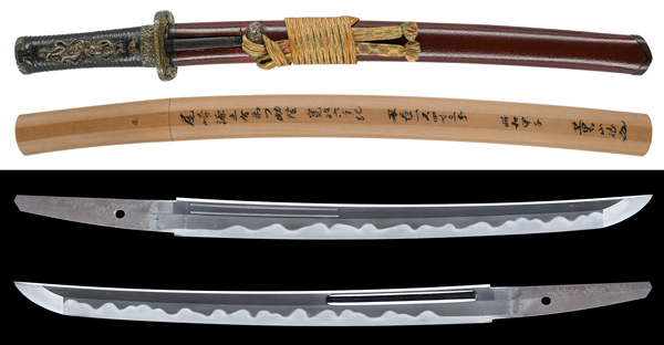 日本刀 脇差 鞘 - 美術、工芸品