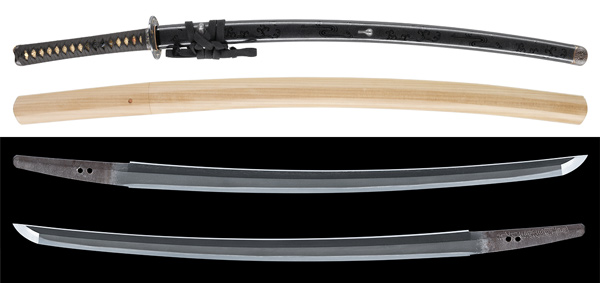 脇差 筑前住源信国吉包 附 変塗鞘脇差拵 保存刀剣鑑定書 新刀上作の販売